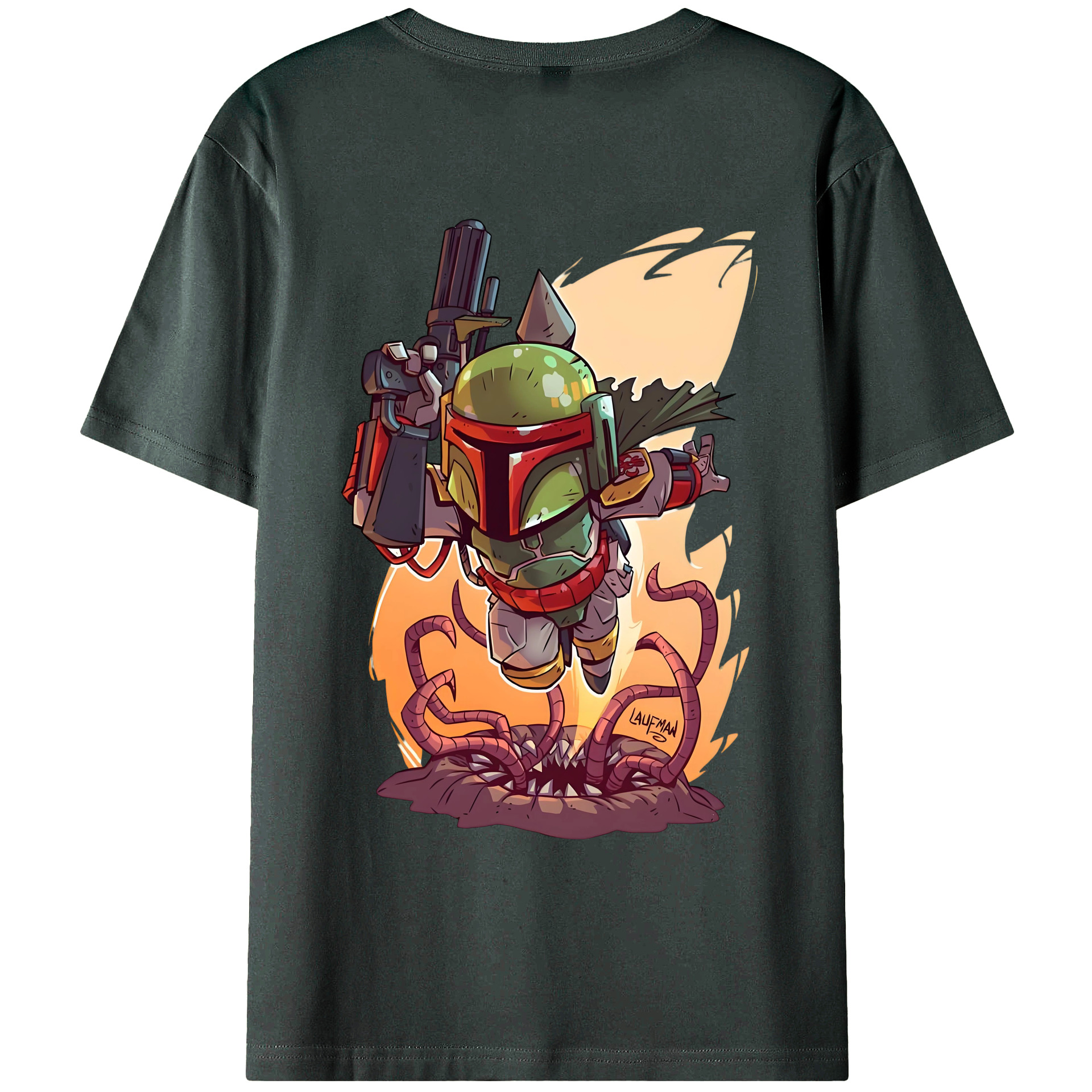 （画像用） スター・ウォーズ Star Wars 綿100％ メンズ半袖Tシャツ（バックプリント） 通気性